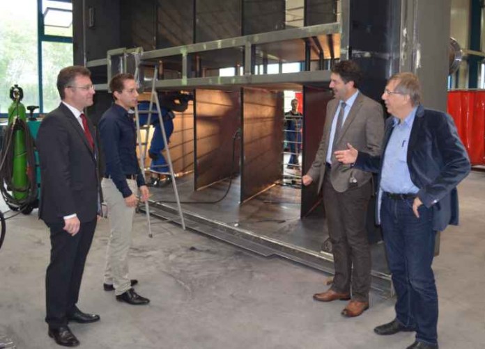 Landrat Dr. Achim Brötel besuchte die Firma Leiblein in Hardheim