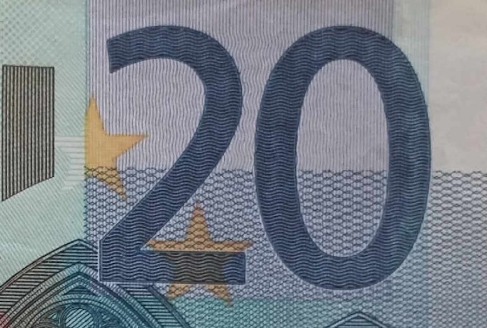 Nach den 50-Euro-Banknote folgen die 20-Euro-Scheine auf Platz 2 der Statistik