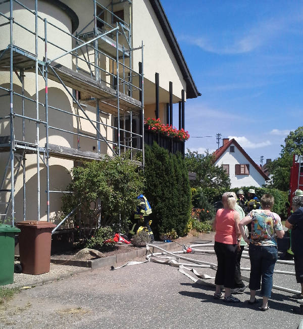 Die Brandwohnung ist unbewohnbar