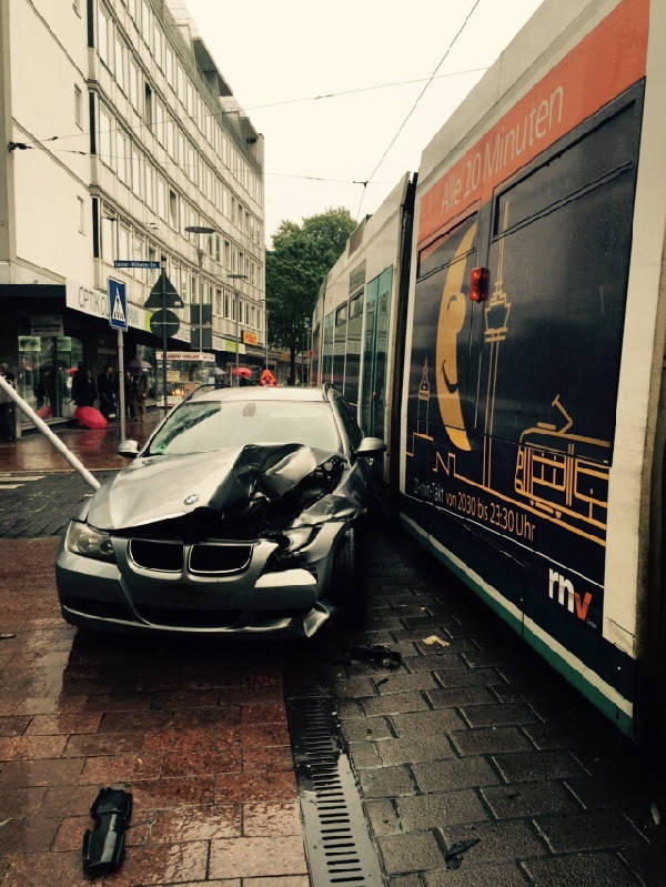 Bei dem Verkehrsunfall wurde niemand verletzt