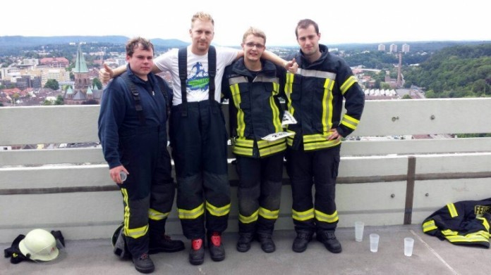 Die teilnehmenden beiden Teams der Feuerwehr Lambrecht