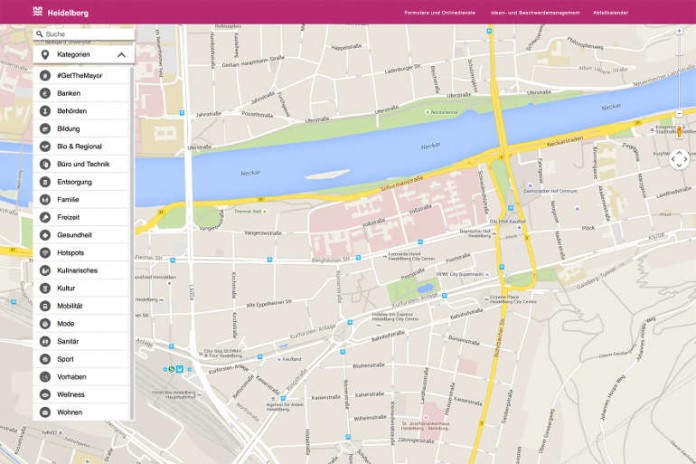Die Funktionen der App „Mein Heidelberg“ sind jetzt auch als HTML-Version für Nutzer von Laptops und Desktop-Computern verfügbar