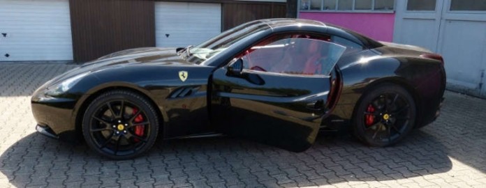 Der sichergestellte Ferrari