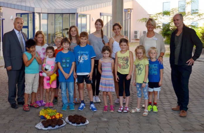 Landrat Claus Schick besuchte die Kinder
