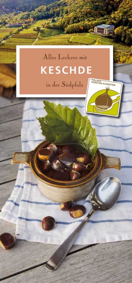 Titelbild der Broschüre "Alles Leckere mit Keschde in der Südpfalz"