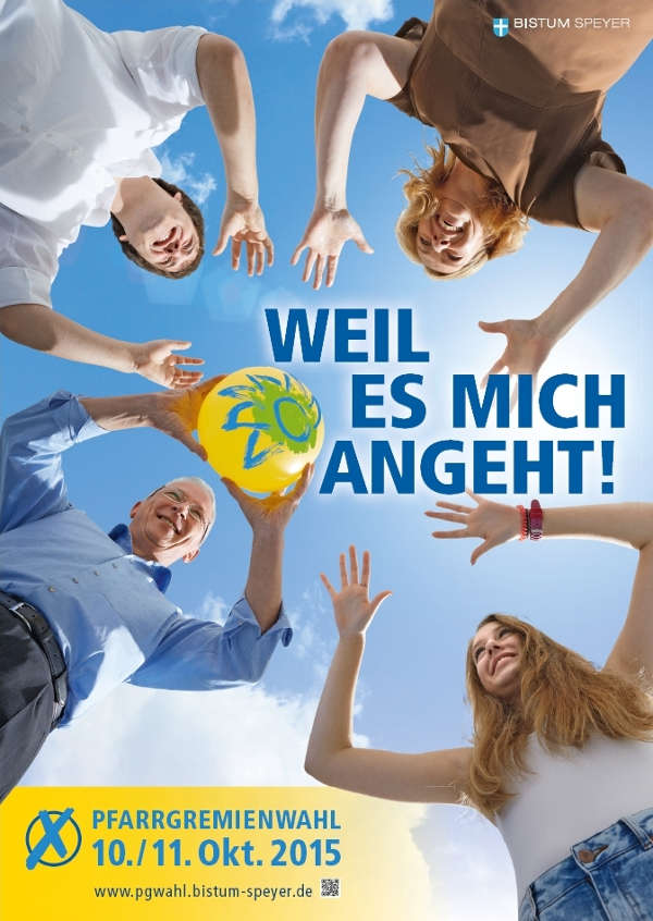 Plakat zur Pfarrgremienwahl am 10./11.10.2015