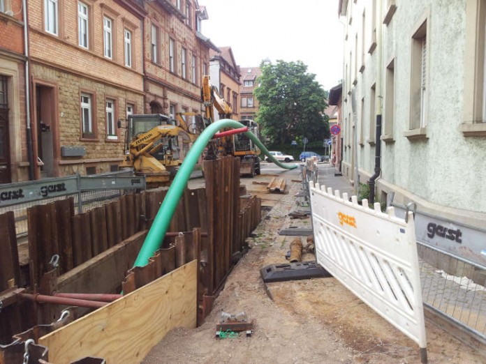 In der Schwesternstraße wurde erstmals das Berstlining-Verfahren angewendet