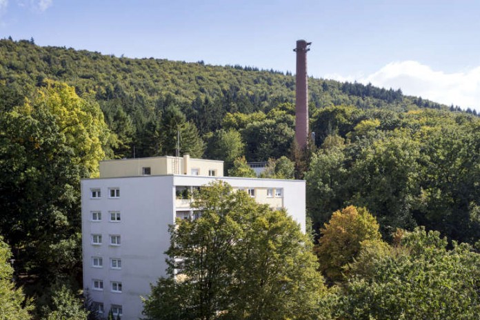 Heizwerk Boxberg mit reduziertem Kamin
