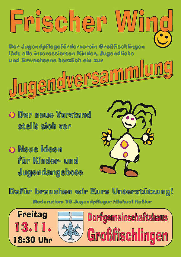 Plakat zur Jugendversammlung