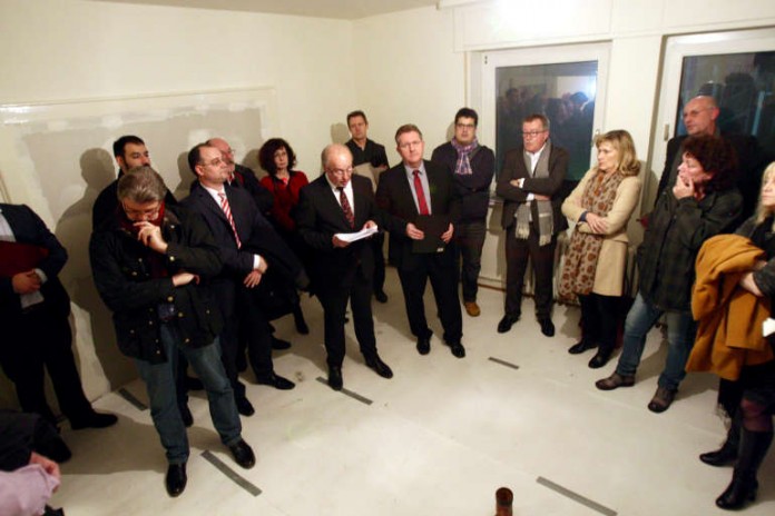 Treffen in der Housing Area