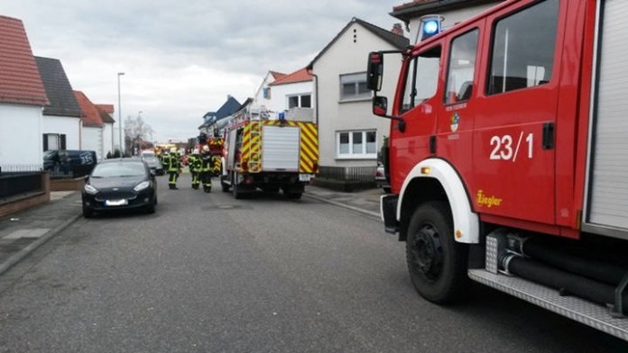 Einsatz im Lachener Weg in Haßloch am 03.01.16