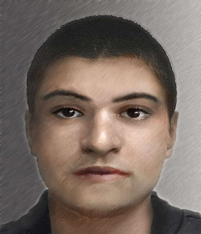 Ein Phantombild eines der beiden Täter