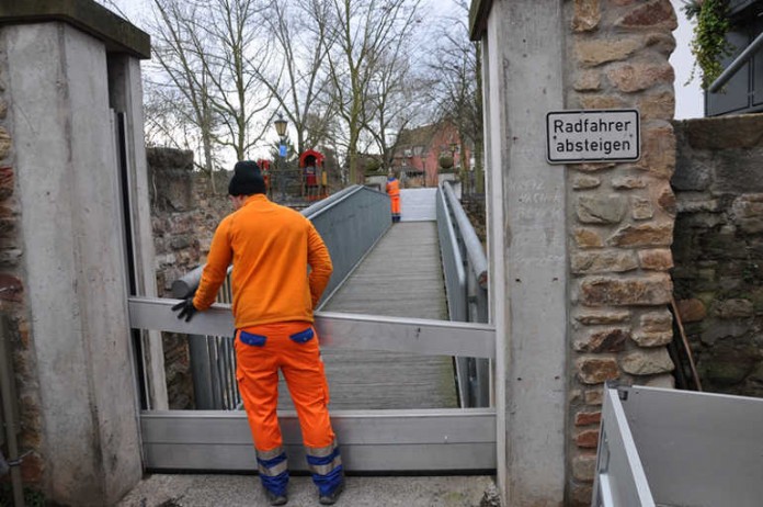Hochwasser ist in Bad Kreuznach wieder auf dem Rückzug