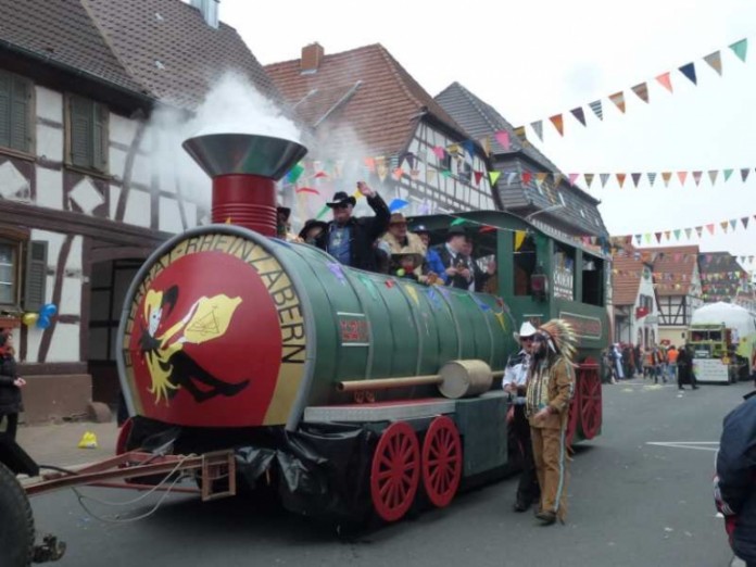 Nochmals mächtig Dampf machen die Narren aus Rheinzabern und Jockgrim am kommenden Samstag