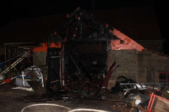 Brand einer Werkstatt im Felsbergerhof