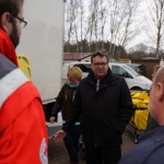 v.l.: Sebastian Hisgen, Landrat Clemens Körner und DRK-Kreisvorsitzender Gerhard Frey