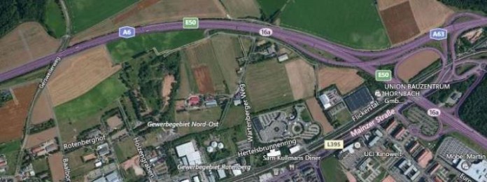 Kartenauszug A 6, Höhe Behelfsbrücke Gersweilerweg Kartenauszug A 6, Höhe Behelfsbrücke Gersweilerweg