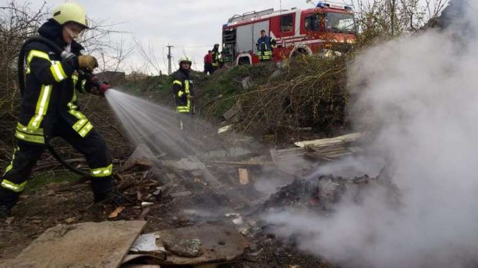 Die Feuerwehr löschte den Kleinbrand