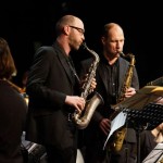Die Saxophonisten Tim Hurley (l.) und Gary Fuhrmann