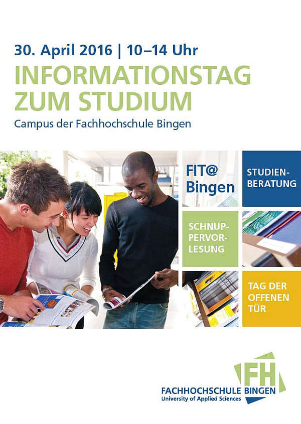 FIT@Bingen am 30. April informiert zum technisch-naturwissenschaftlichen Studienangebot