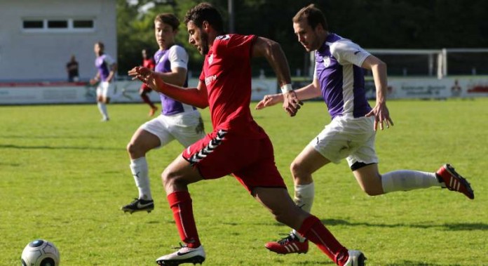 Der VfR Mannheim war bei der SpVgg Durlach zu Gast