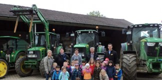 Die Kids besuchten einen Bauernhof in Mutterstadt
