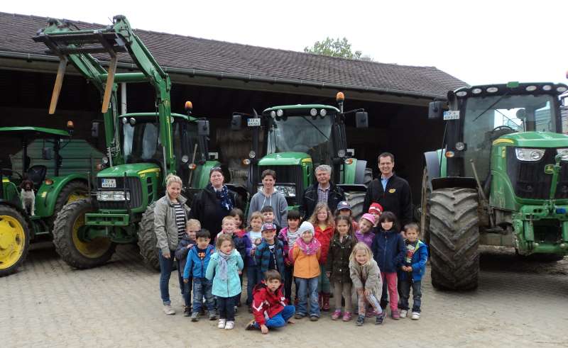 Die Kids besuchten einen Bauernhof in Mutterstadt