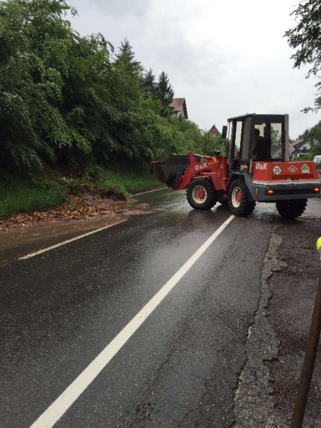 DÜW Elmstein Radlader Unwetter