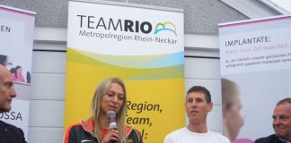 Lisa Ryzih und Ralf Arnold bei "Olympiavorbereitungen in der Metropolregion Rhein-Neckar"