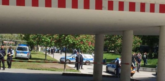 Der Tatort am Berliner Platz am Mittwoch, 04.05.16 (Foto: Polizei)