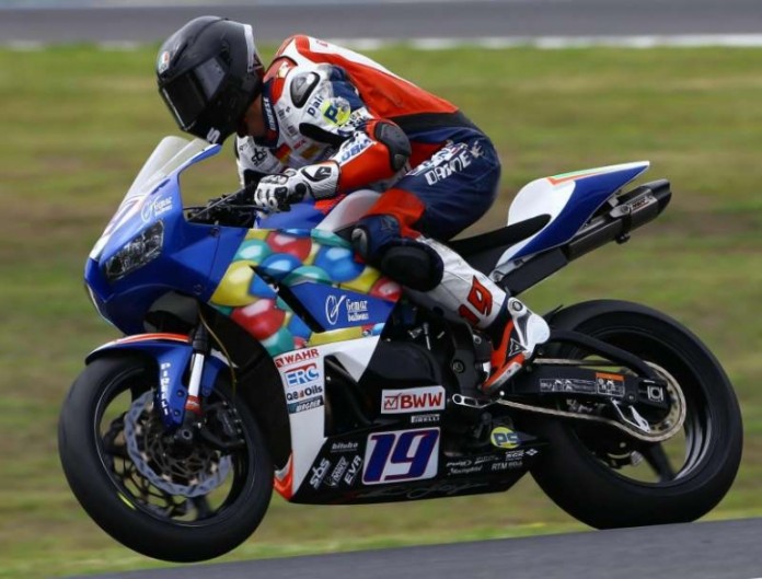 Kevin Wahr (Nagold/Honda) stürzte beim Jubiläumsrennen in Malaysia