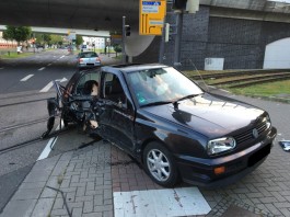Schwerer Verkehrsunfall am Südwestknoten (Foto: Polizei)