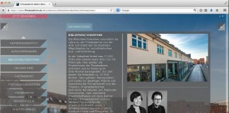 Screenshot www.filmakademie.de