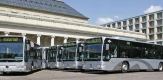 VBK: Umweltschonende Busse der Verkehrsbetriebe (Foto: Karlsruher Verkehrsverbund)