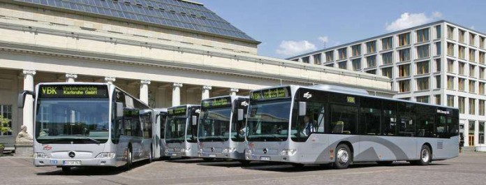 VBK: Umweltschonende Busse der Verkehrsbetriebe (Foto: Karlsruher Verkehrsverbund)