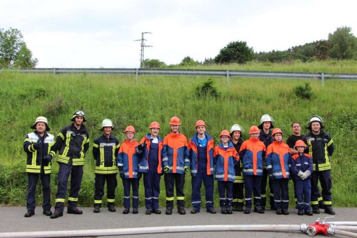 DÜW Iggelbach Feuerwehr Übung Jugendfeuerwehr