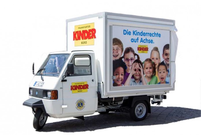 Das Kinderrechte-Mobil des Kinderbüros (Foto: Fernando Baptista/Kinderbüro Frankfurt am Main)