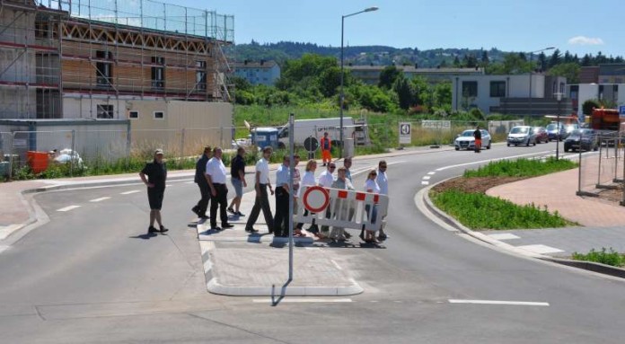 Foto von der Verkehrsfreigabe (Foto: Stadtverwaltung Bad Kreuznach)