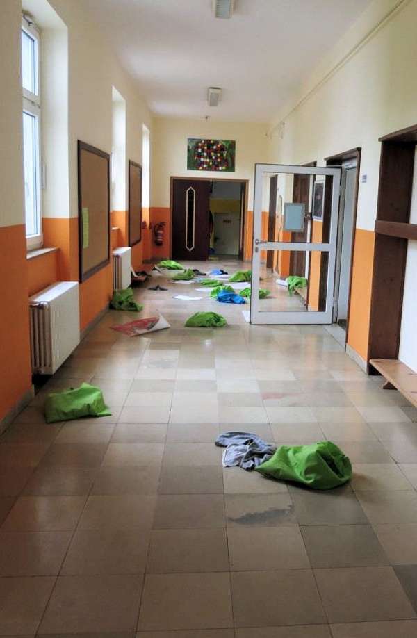 Verwüstung Otterbach Schule KL