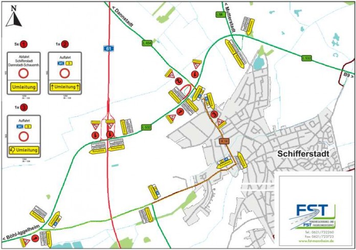 Umleitungsstreckenplan (Foto: FST)