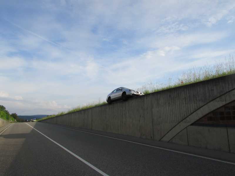 Dieser Fahrer hatte grosses Glück - Es hätte schlimmer kommen können