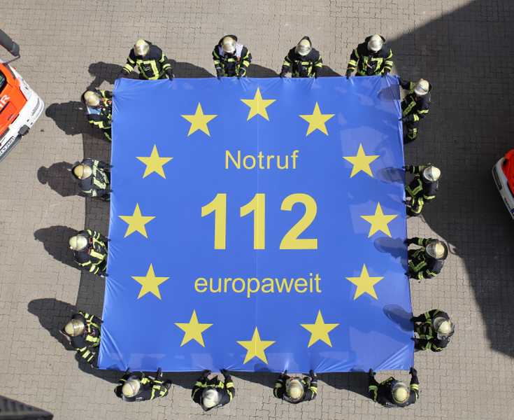 Überall in Europa einheitlich - Die 112 feiert 25 Jahre ihres Bestehens