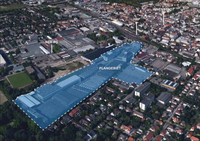 Albert-Frankenthal wird zum neuen Stadtquartier Plangebiet (Foto: Stadt Frankenthal)