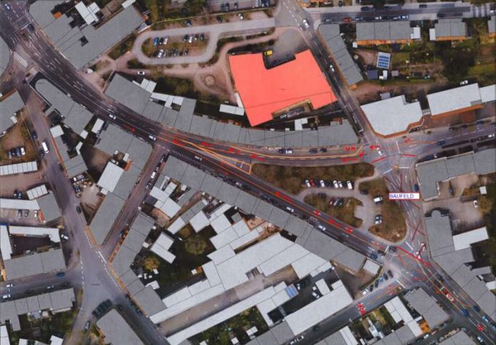Pirmasens Volksgartenstraße Bauarbeiten Detaillierte Übersichtskarte mit der geänderten Verkehrsführung. (Foto: Stadtverwaltung Pirmasens)