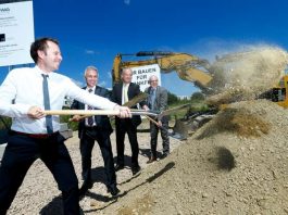 Spatenstich an der Altenhöferallee auf dem Riedberg (Foto: Orlowski / ABG)