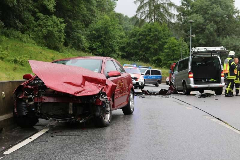 7 Personen wurden verletzt (Foto: Förster/Polizei)