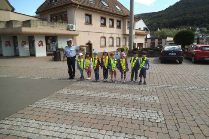 Verkehrserziehung der Kita St. Lambertus