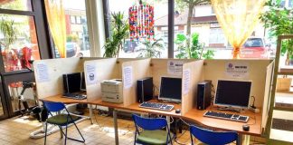 Das Internetcafe des Sozialen Kaufhaus „fairness“ (Foto: Lebenswerk eG)