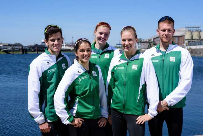 v.l.: Moritz Aldag, Sophie Speck, Sarah Brüßler, Carola Schmidt und Felix Frank (Foto: GES/Rheinbrüder)