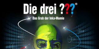 Eine Produktion von HO3RRAUM Media und EUROPA / Sony Music Entertainment, „Die drei ???“ sind eine eingetragene Marke der Franckh-Kosmos Verlags-GmbH & Co. KG. (Illustration: Silvia Christoph)